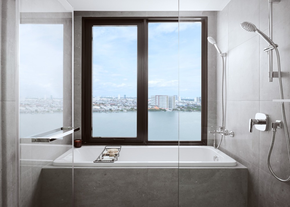 Nue Riverest 2-bed riverfront 50.25 ตร.ม. ชั้นกลางๆ ตำแหน่งสวย